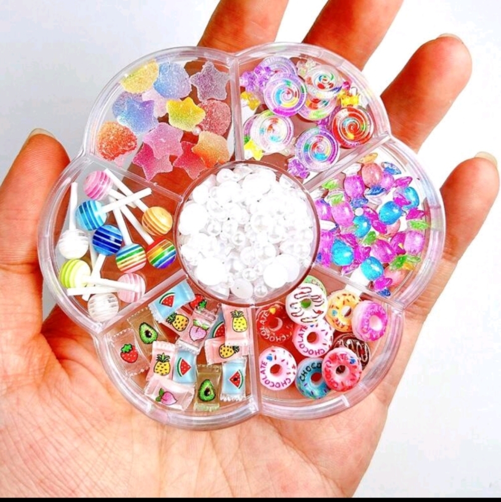 Candy Nail Charms 3D Decoration Set